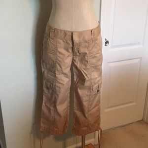 Express Tan Capri Pants